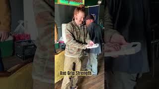 Axe Grip Strength@WhiskeyRiverTradingCo  @Voicesofjake  @RedBeard_KNT  #grip #gripstrength