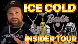 Billion Dollar Jewelry Insider Tour! ICE COLD - Exhibit Of Rapper Hip Hop Bling - Harlembling Vlog