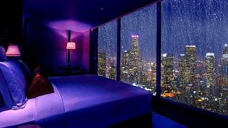 Invigorating Sleep  with PERFECT RAIN on the Window - Cozy bedroom ambience for sleeping