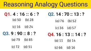 Analogy Reasoning, Analogy Short Trick, Reasoning analogy and Trick, Number Series Questions