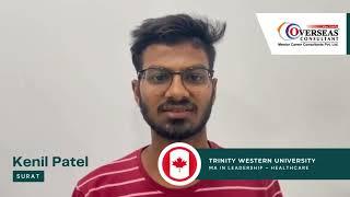 Kenil Patel l  Canada l MA in Leadership – Healthcare l Trinity Western University