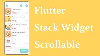 Make Flutter Stack Positioned Scrollable