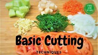 Basic Vegetable Cutting Techniques | Easy Vegetable Cutting Techniques Vegetable Chopping Techniques