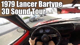 ASMR Binaural 3D Car Sounds Tour: Mitsubishi Lancer Bartype