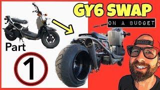 Honda Ruckus GY6 swap [COMPLETE ALL IN ONE KIT] Part 1