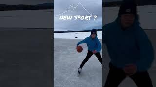 Basketball ON ICE #shorts #sports #basketballshorts #hockeyshorts #newsport