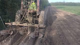 Planting potatoes in Kildare Ireland April 2023 Massey Ferguson 35