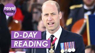 Prince William's  Poignant Reading From D-Day Soldier's Diary