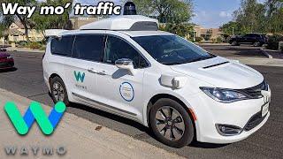 Waymo Self-Driving Car Handles Afternoon Traffic (Plus: A Lane Merge) | JJRicks Rides With Waymo #11