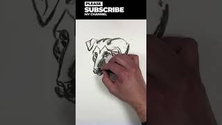 #dibujo EN 1 MINUTO | #perro #asmr #shorts