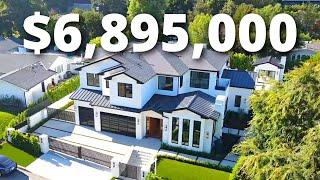 Inside a $6,895,000 Custom Masterpiece in Encino with a Basketball Court!