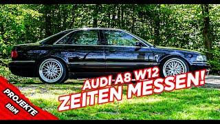 Audi A8 W12 Zeiten messen! | 0-100 ; 100-200 | by BBM Motorsport