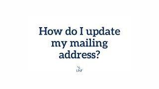 How do I update my mailing address?