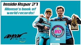 Inside Aspar - Alonso's book of world records!