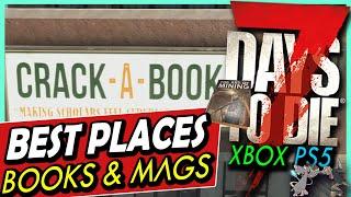 7 DAYS TO DIE 1.0 Xbox/PS5 - 12 Best Locations For Books & Magazines! Unlock Gear Faster! Skill Tips