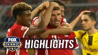 Muller doubles Bayern's lead against Dortmund | 2016 German Super Cup Highlights