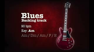 Blues Guitar Backing Track For Jamming Key A minor Playback 90 bpm for Guitar Am 2024