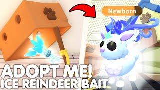 HOW TO LURE IN FREE NEW ICE REINDEER PETS IN ADOPT ME!️FREE NEW CHRISTMAS LURE BAIT! ROBLOX