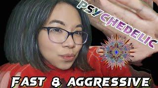 ASMR FAST AGGRESSIVE LAYERED TRIGGERS - FAST Changing Triggers (Mouth Sounds, Layered Visuals) 