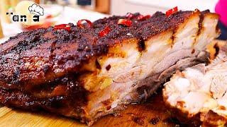 fall off the bone: THE BEST pork ribs recipe you'll ever try! the sweetest meat delight!