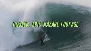 RAW Big Wave Surfing: Epic Nazaré Session with Maya Gabeira & Lucas Chumbo (Feb 5, 2021)