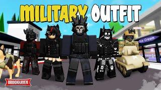 5 MILITARY Outfit Ideas In Brookhaven ID/CODES - Roblox Part 3