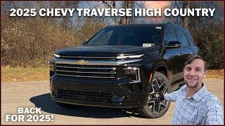 The High Country is Back! 2025 Chevy Traverse High Country - First Look