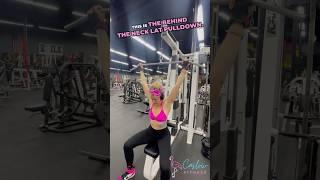 Behind Neck Lat Pulldown #LatPulldown #UpperBack #Traps #Shoulders #personaltraining #virtualworkout