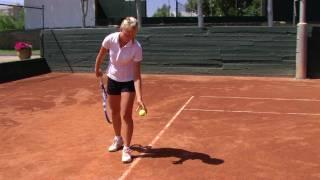 linda dubska, 14 years old tennis player at  Guillermo Vilas tennis academy in  Mallorca