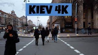 KIEV 4K - Downtown Walkround - UKRAINE (Kreshyatik, Maidan, TSUM Shopping Center) November 2020