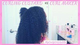 KINKY CURLY CURLING CUSTARD VS CAMILLE ROSE CURL MAKER | NATURAL HAIR WASH & GO GELS SERIES