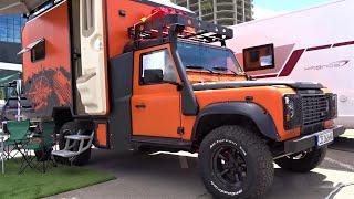 Land Rover Defender TD5 Offroad Camper 4x4 - Interior, Exterior Walkaround - Camping Expo Sofia 2021