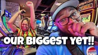 Our Biggest Win Ever In A Casino This Small!!