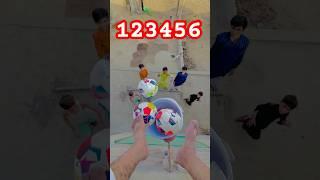 123456 volley goals challenge #challeger #footballskillschallenge #football