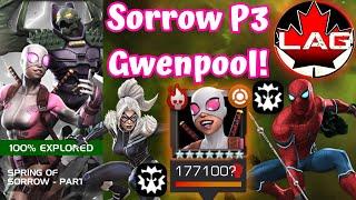 Guide To New Boss Fight Spring of Sorrow Part 3 Gwenpool! x2 EASY Live Objective Solos! Faves!- MCOC