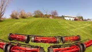 7 Gang Reel Mower SAVE GAS and Healthy Grass.