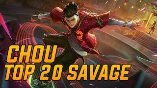 CHOU TOP 20 SAVAGE MOMENTS 2022 • MOBILE LEGENDS BANG BANG