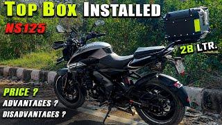 TOP BOX - Installed | Best Top Box For Bike | NS125 | Karol Bagh #2025