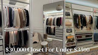 DIY Ikea Pax Wardbrobe: Luxury Closet Tour on a BUDGET! $30,000 Closet for Under $3500!