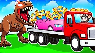 SAVING EVERYONE from a DINOSAUR ATTACK in ROBLOX
