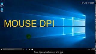 How To Check Mouse DPI :Tutorial