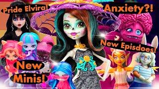 MONSTER HIGH| 2024 NEWS️| Skullector PRIDE Elvira, Anxiety COPYCAT, Howliday Skelita & MORE!!