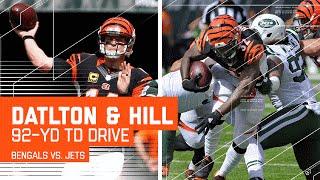 Andy Dalton Sets Up Jeremy Hill TD with 2 Huge Passes! | Bengals vs. Jets | NFL