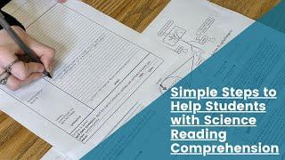 Simple Steps to Help Students with Science Reading Comprehension