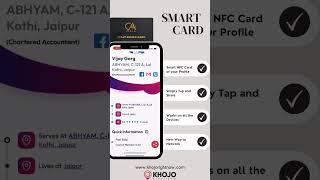 Khojo Right Now Smart AI Profile NFC Card Feature