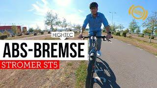 Was kann eine ABS Bremse am  eBike / Pedelec : Stromer ST5 , für höhere Sicherheit auf dem Fahrrad