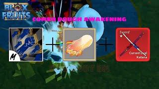 Combo Dough(Awakening)+God Human+Cursed Dual Katana(CDK) | 5M Blox Fruits(Roblox)