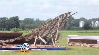 WSBT gets first-hand look at tornado damage in Kosciusko Co.