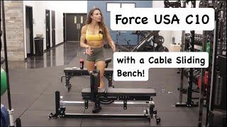 Breaking News: Force USA C10 All-In-One Trainer.  A sliding bench for cable Leg Press +Hack Squat