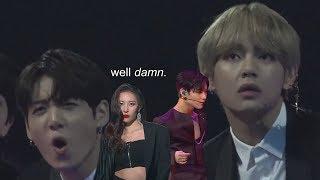 sunmi & taemin's collab stage except bts is reacting to them